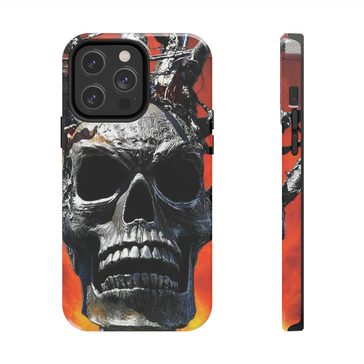 Skull Warrior Inferno Stare (v1) - Tough Phone Cases