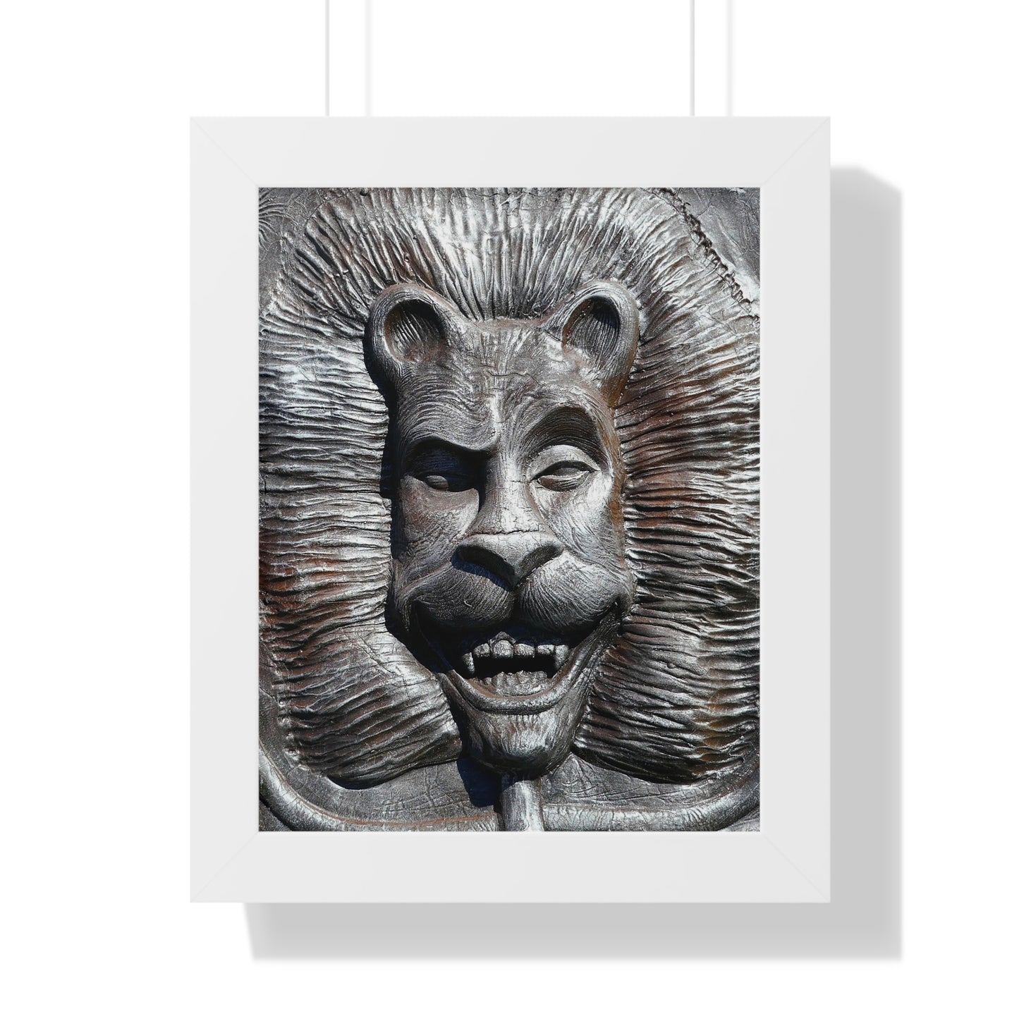 Lion's Friends Forever - Framed Vertical Poster