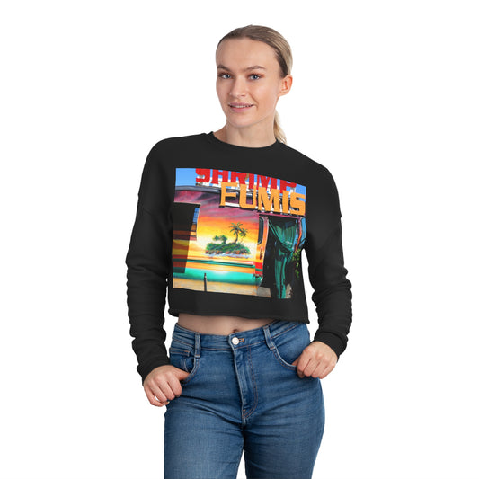 Island Love - Women's Cropped Sweatshirt - Fry1Productions