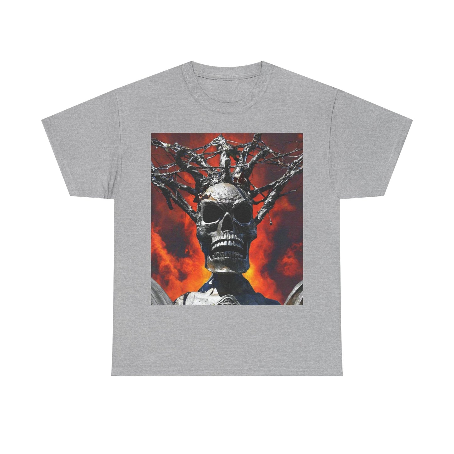 Skull Warrior Inferno Stare - Unisex Heavy Cotton Tee