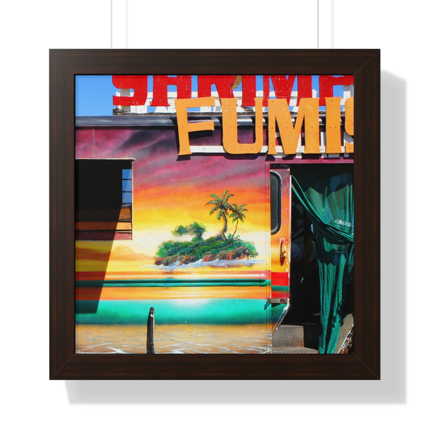 Island Love - Framed Vertical Poster
