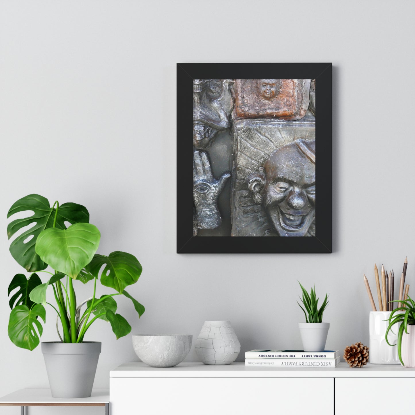 Cosmic Laughter - Framed Vertical Poster