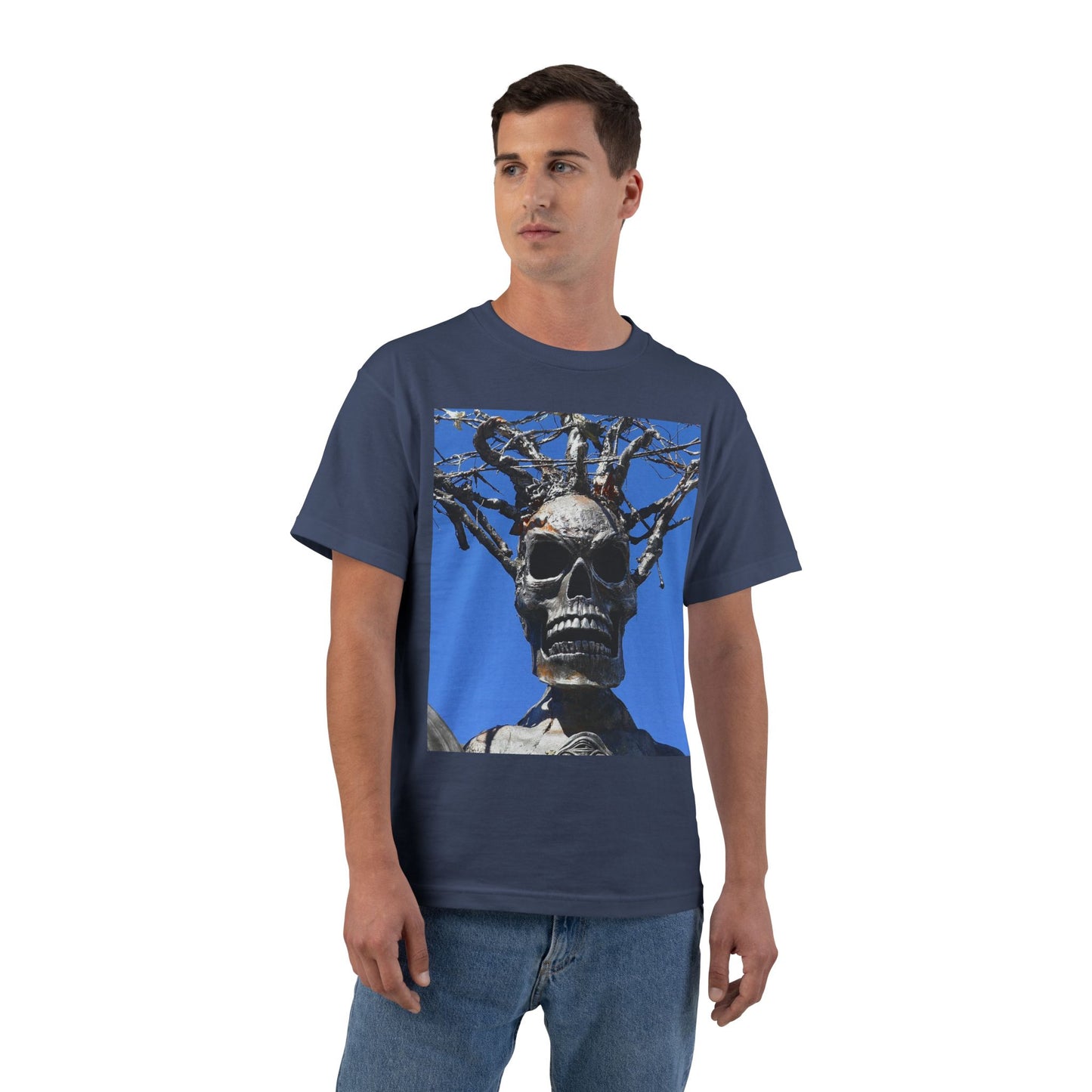 Skull Warrior Stare - Beefy-T  Short-Sleeve T-Shirt