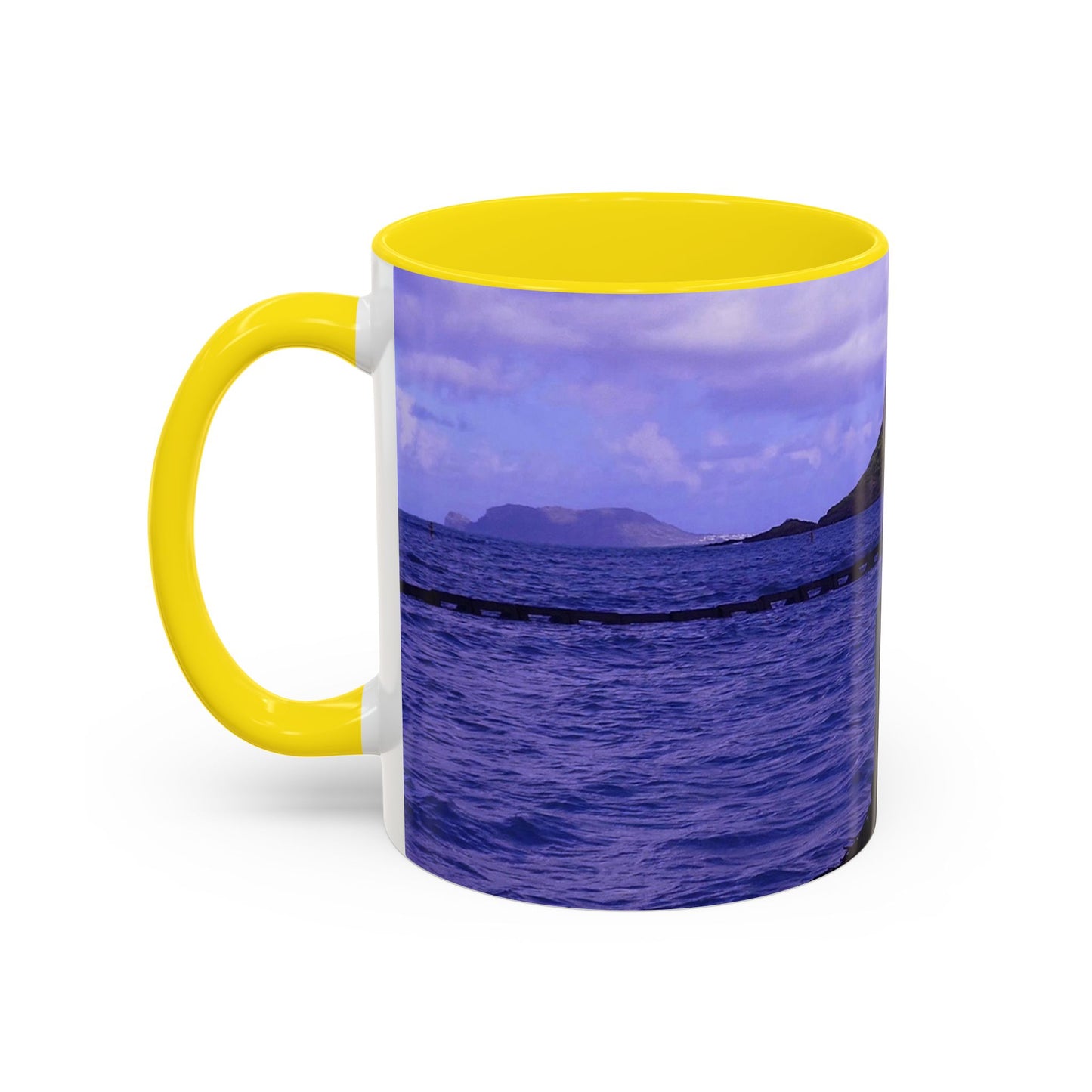 Wade To Chinaman's Hat - Accent Coffee Mug (11, 15oz)