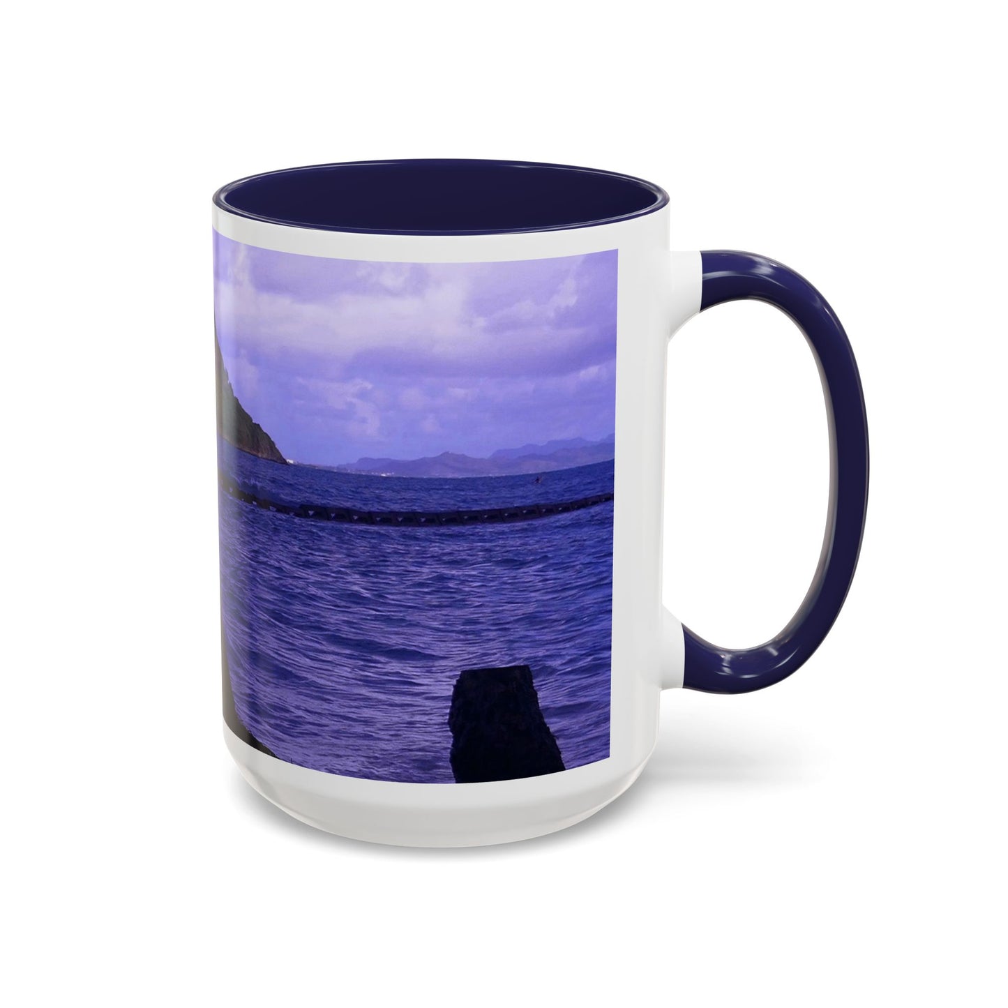 Wade To Chinaman's Hat - Accent Coffee Mug (11, 15oz)