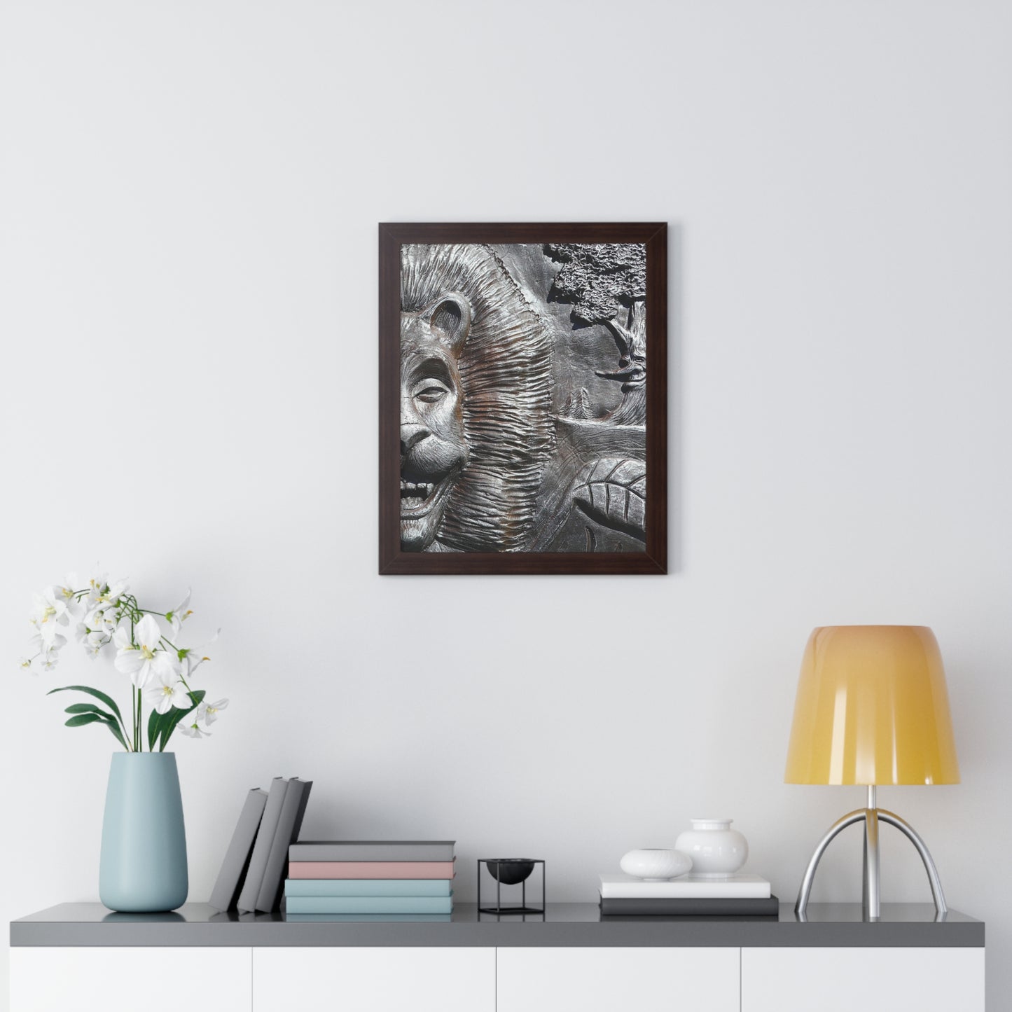 Lion's Friends Forever V3 - Framed Vertical Poster