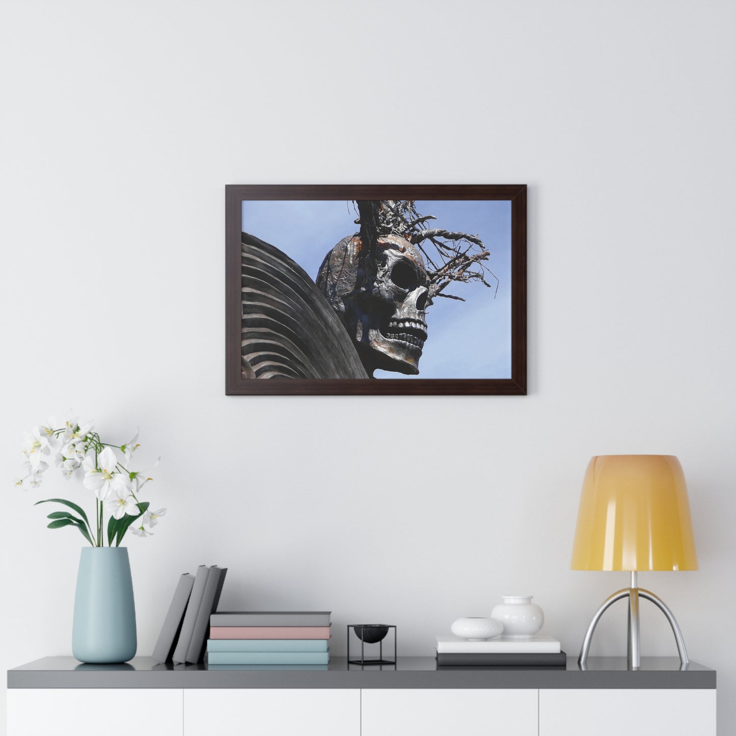 Skull Warrior - Framed Horizontal Poster