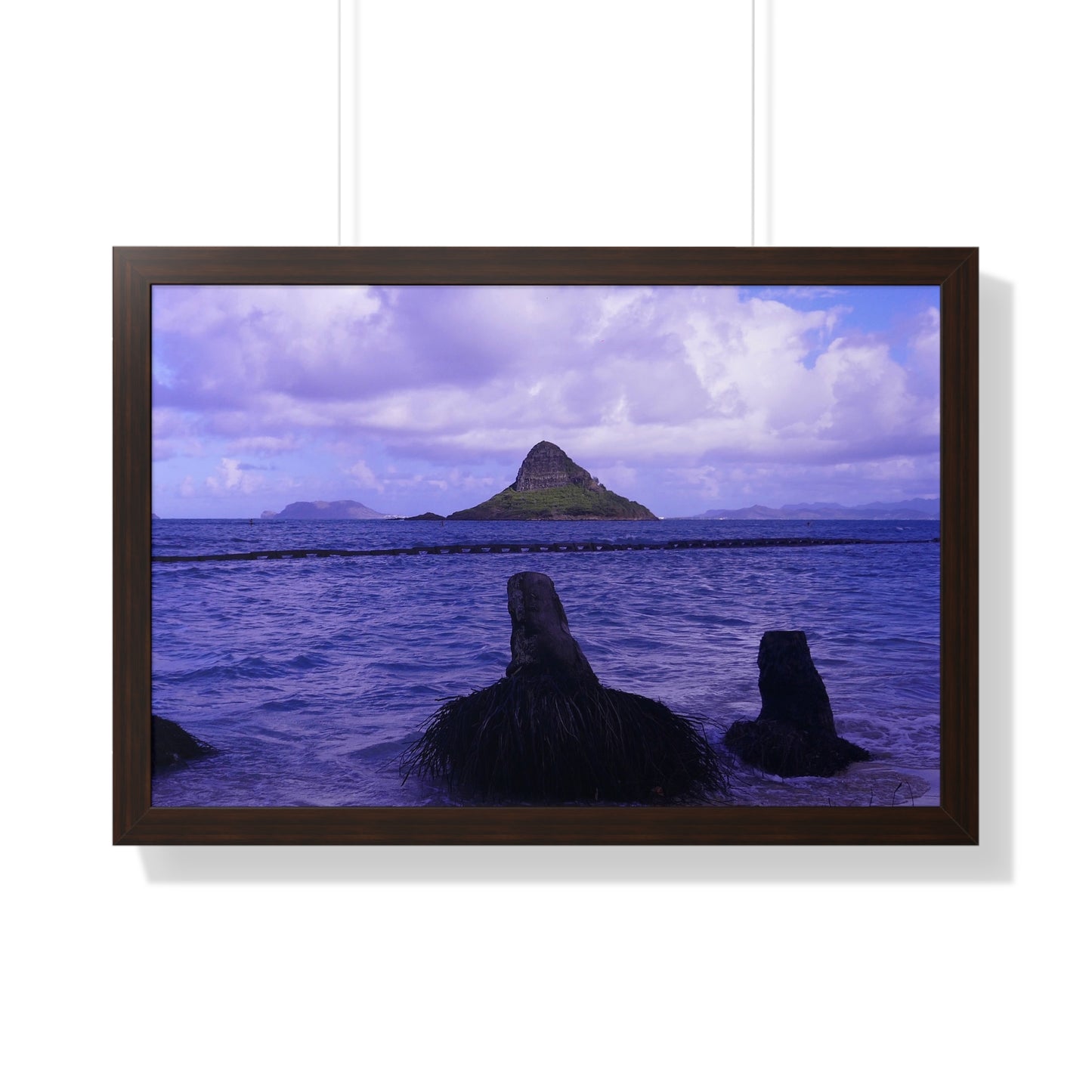 Wade To Chinaman's Hat - Framed Horizontal Poster
