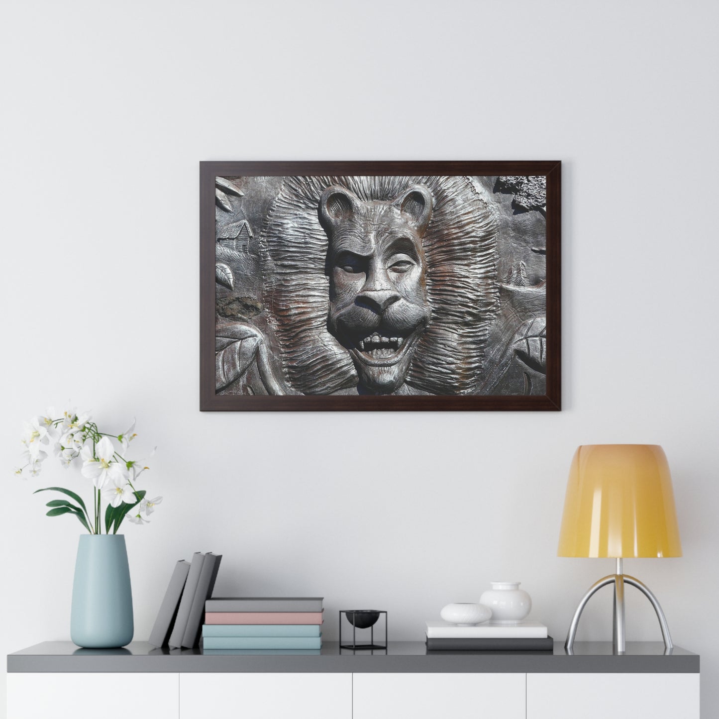 Lion's Friends Forever - Framed Horizontal Poster