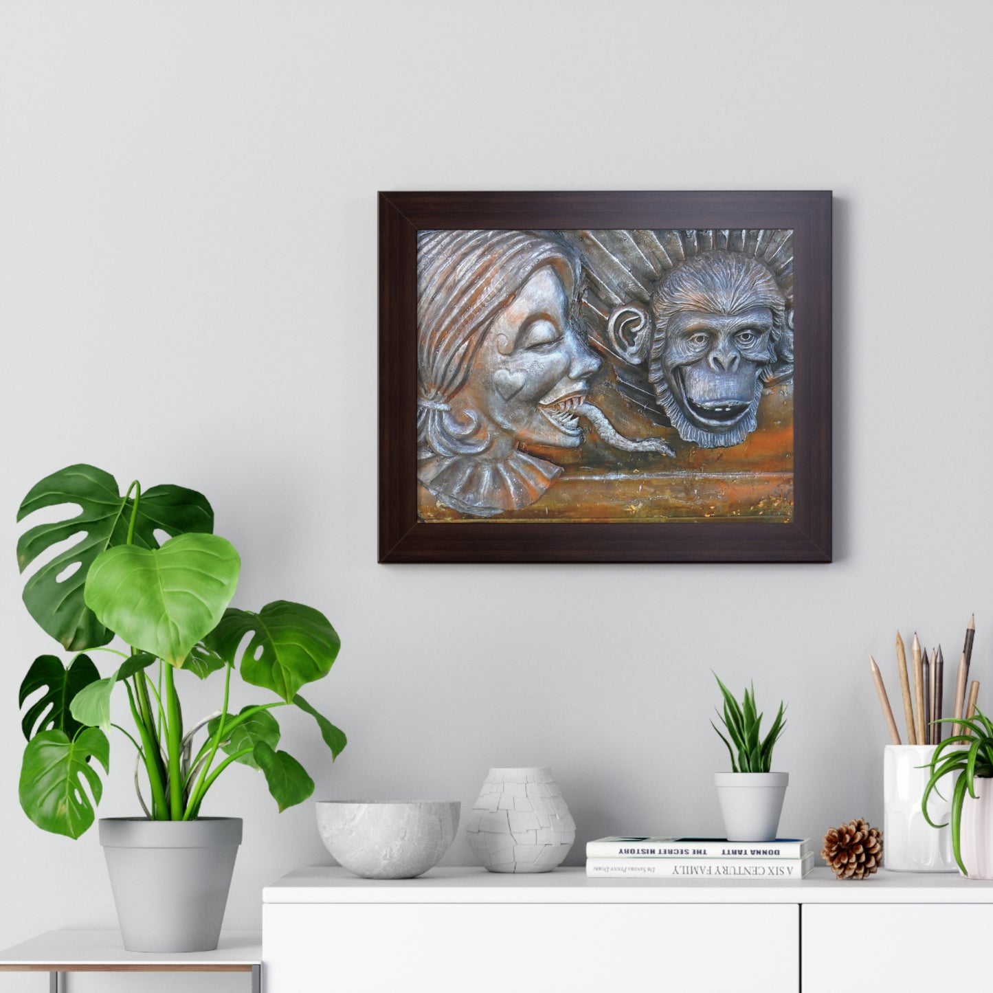 Snakily Speaking - Framed Horizontal Poster