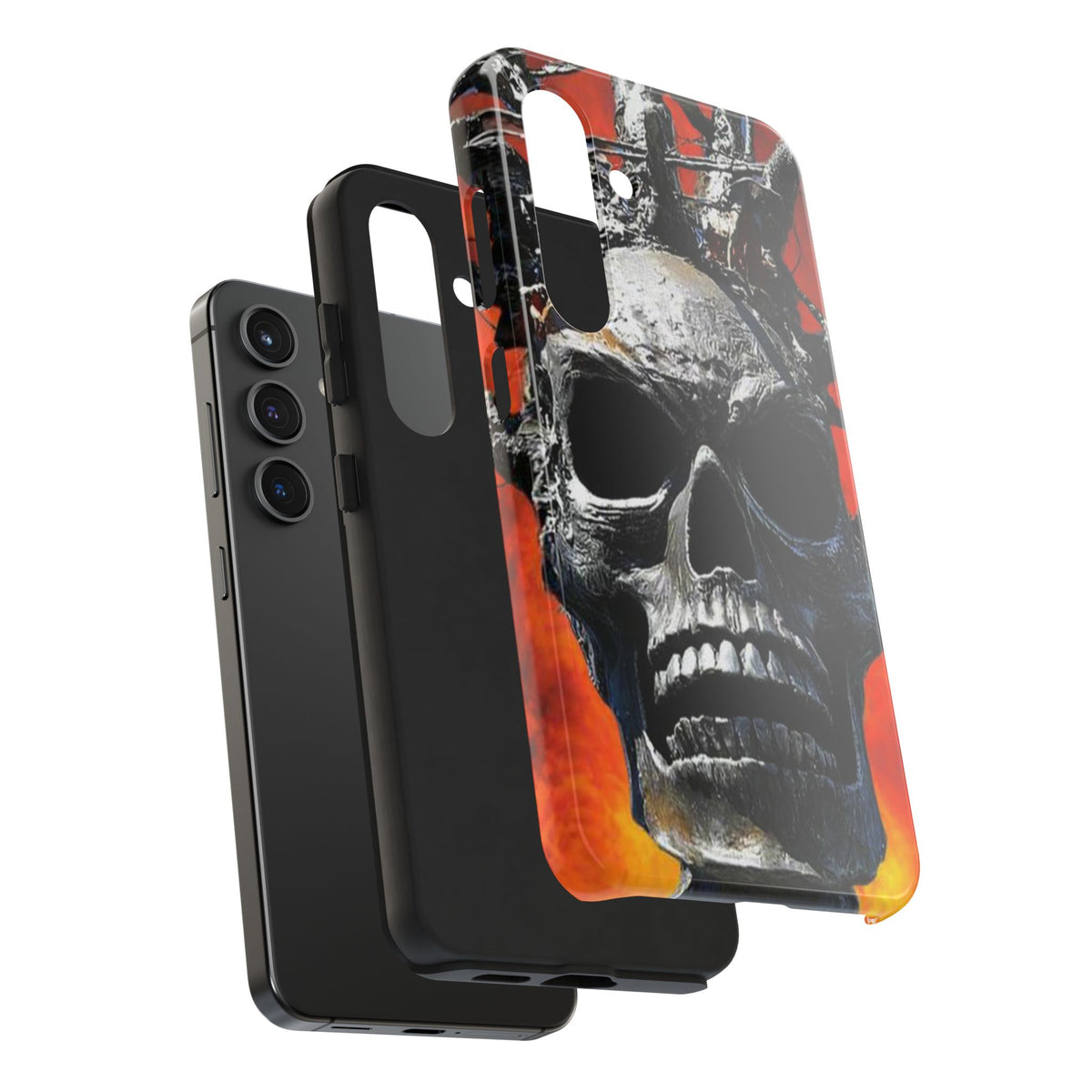 Skull Warrior Inferno Stare (v1) - Tough Phone Cases