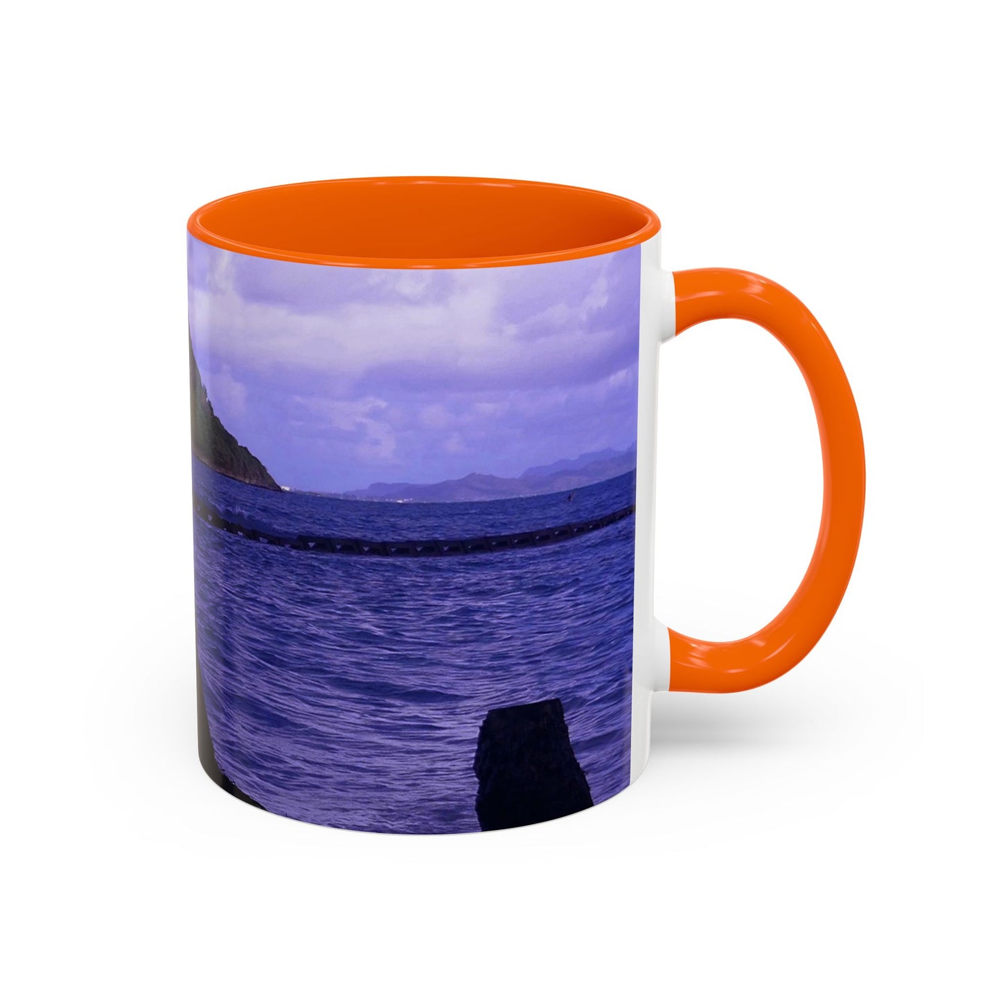 Wade To Chinaman's Hat - Accent Coffee Mug (11, 15oz)