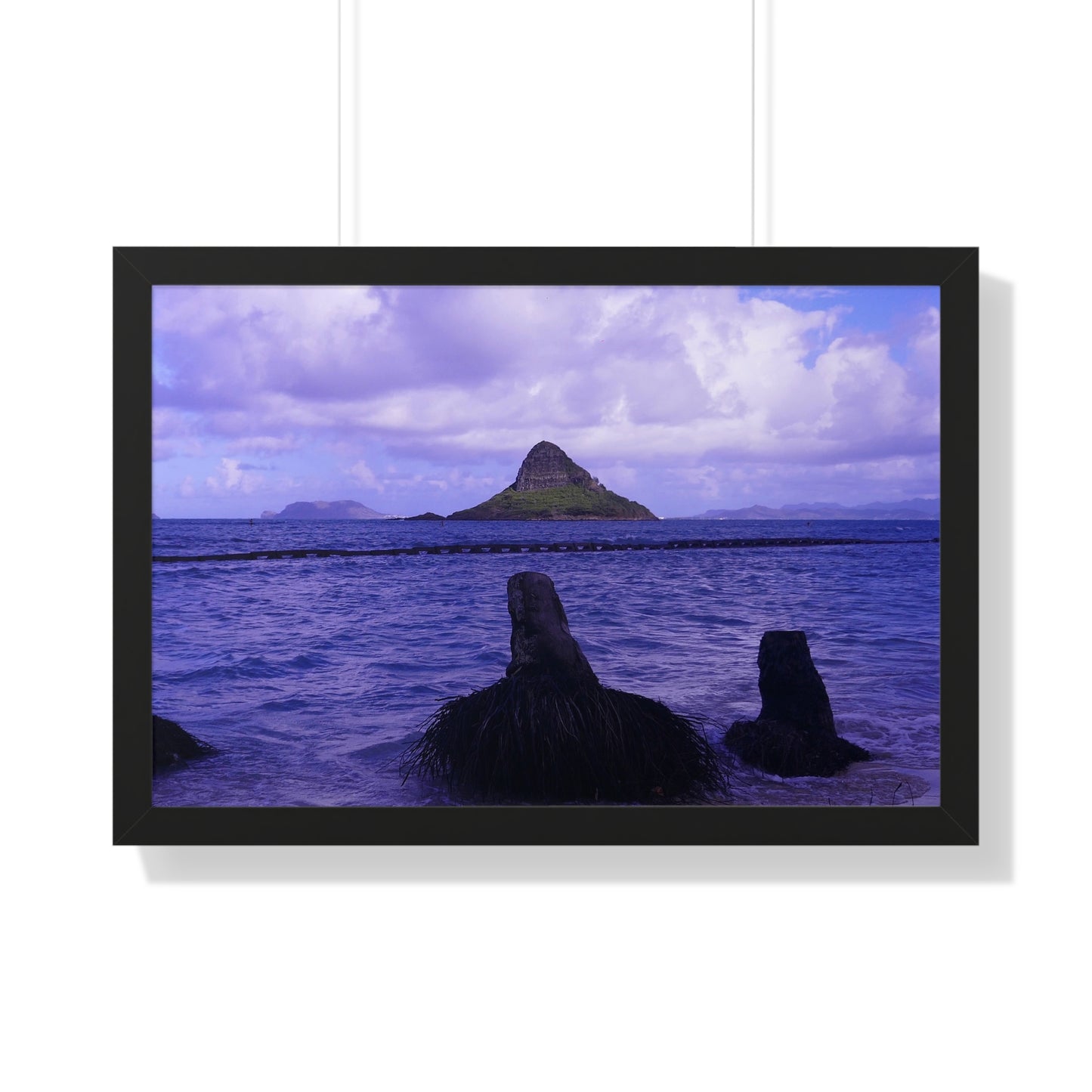 Wade To Chinaman's Hat - Framed Horizontal Poster
