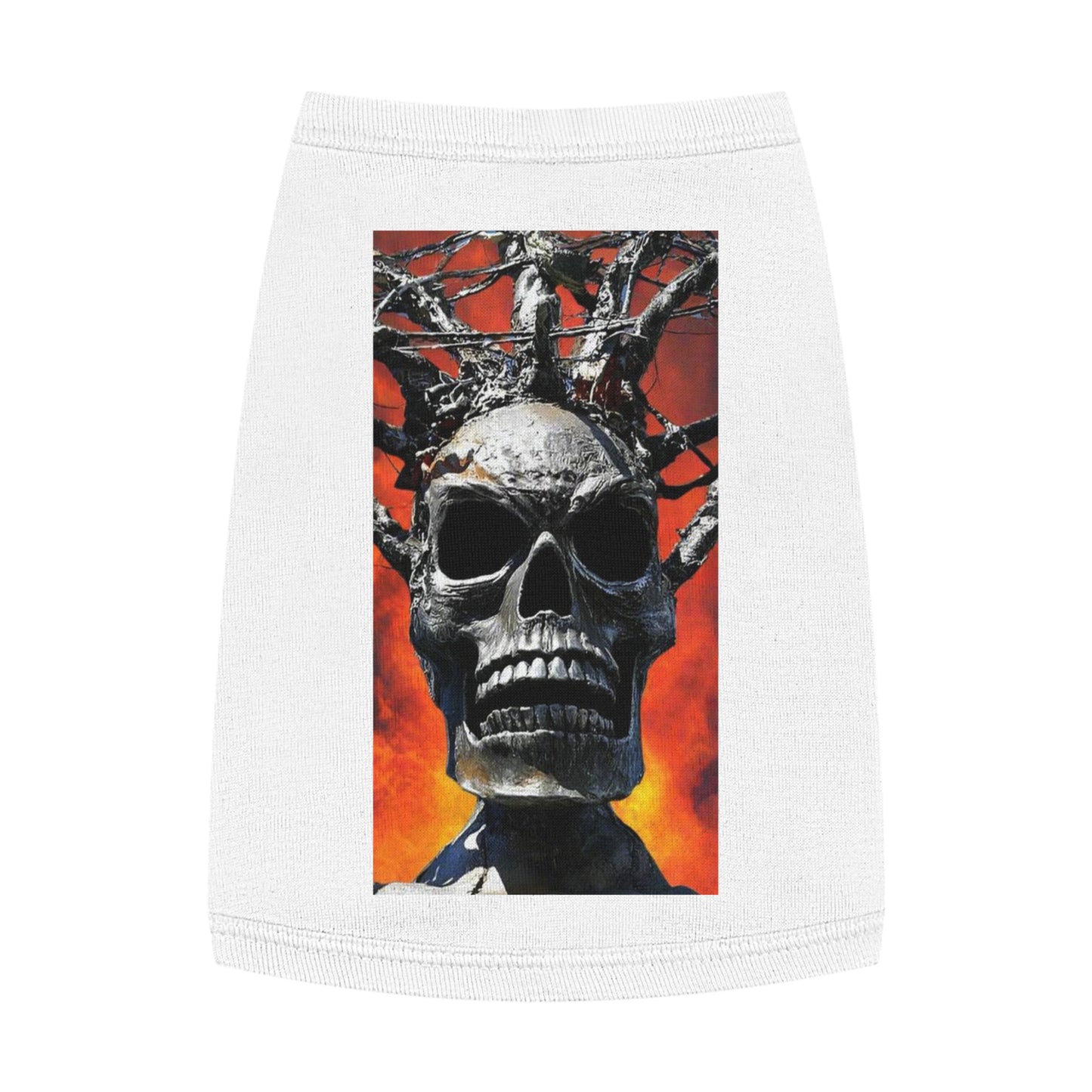 Skull Warrior Inferno Stare - Pet Tank Top
