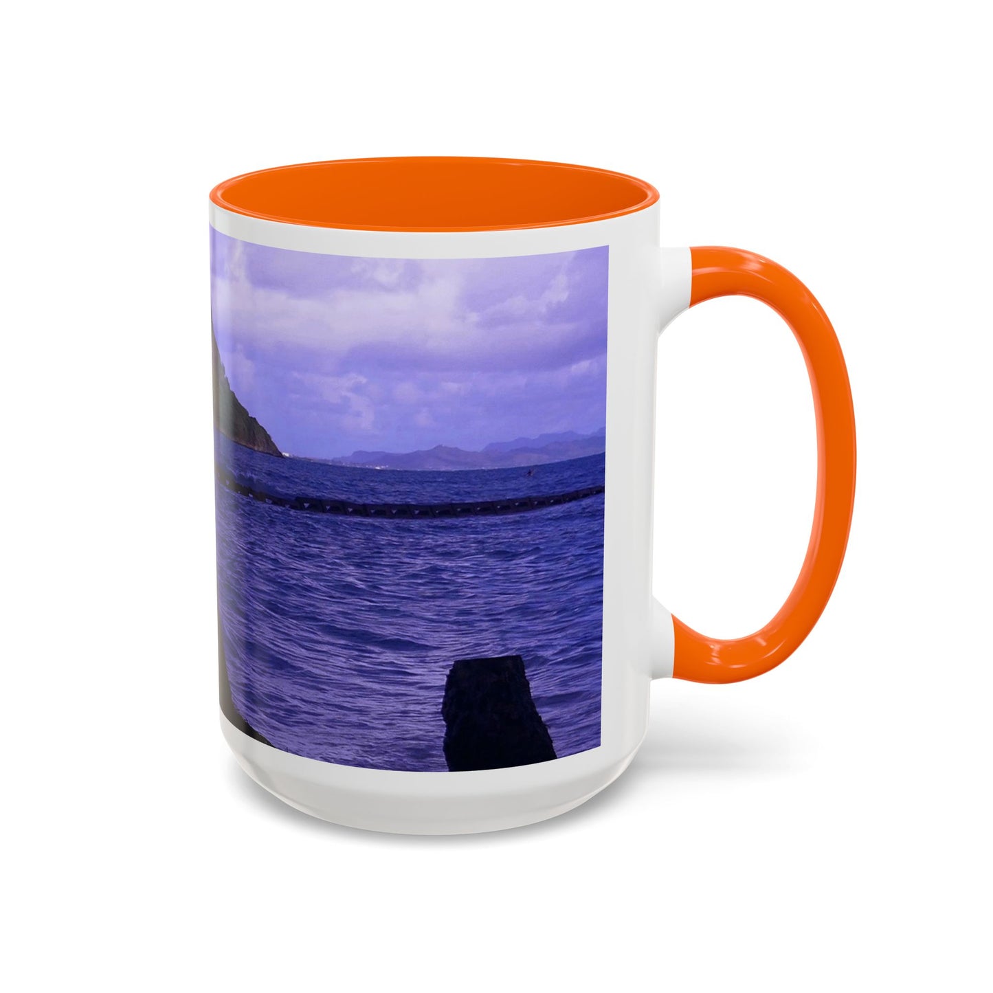 Wade To Chinaman's Hat - Accent Coffee Mug (11, 15oz)