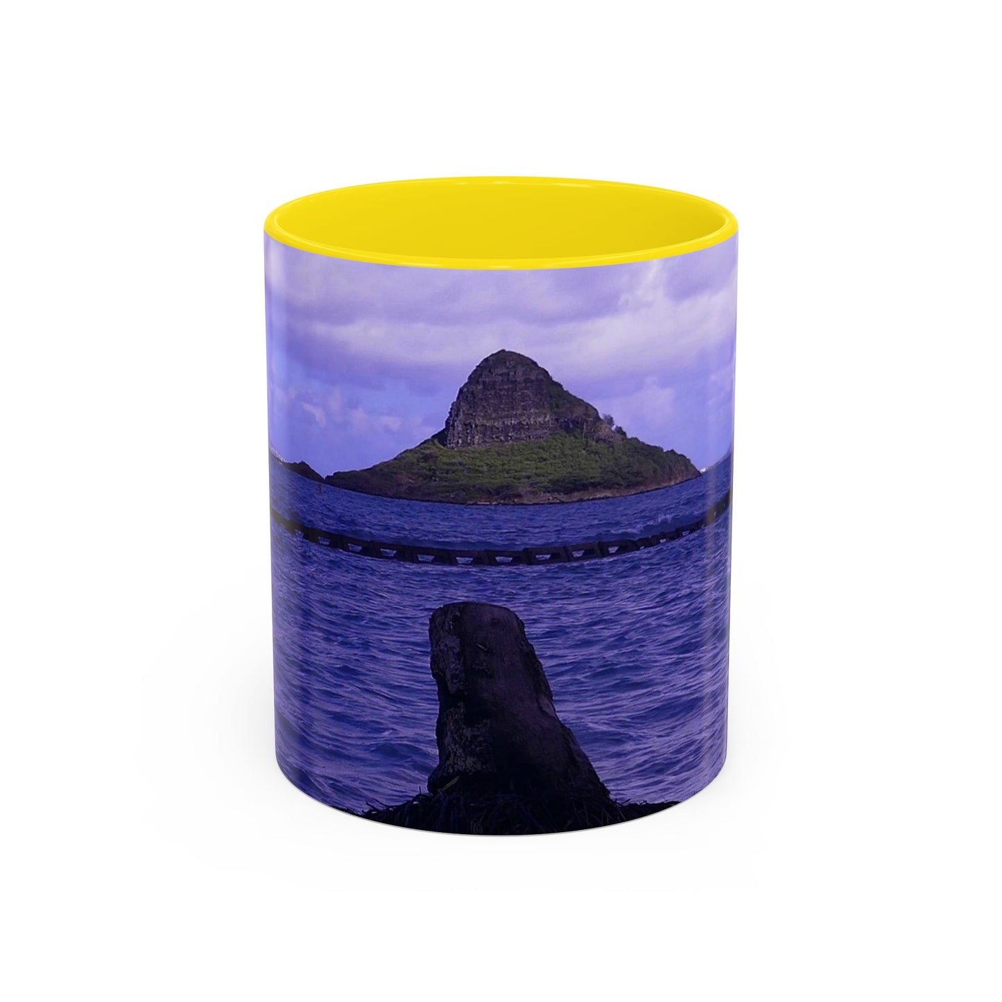 Wade To Chinaman's Hat - Accent Coffee Mug (11, 15oz)