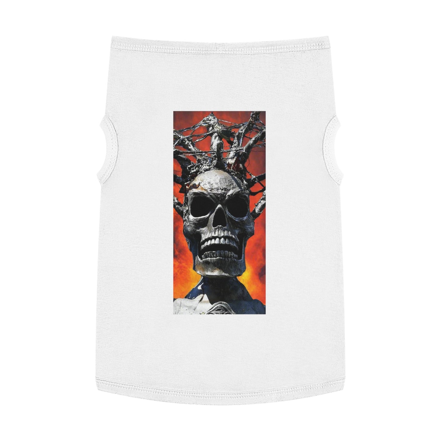 Skull Warrior Inferno Stare - Pet Tank Top