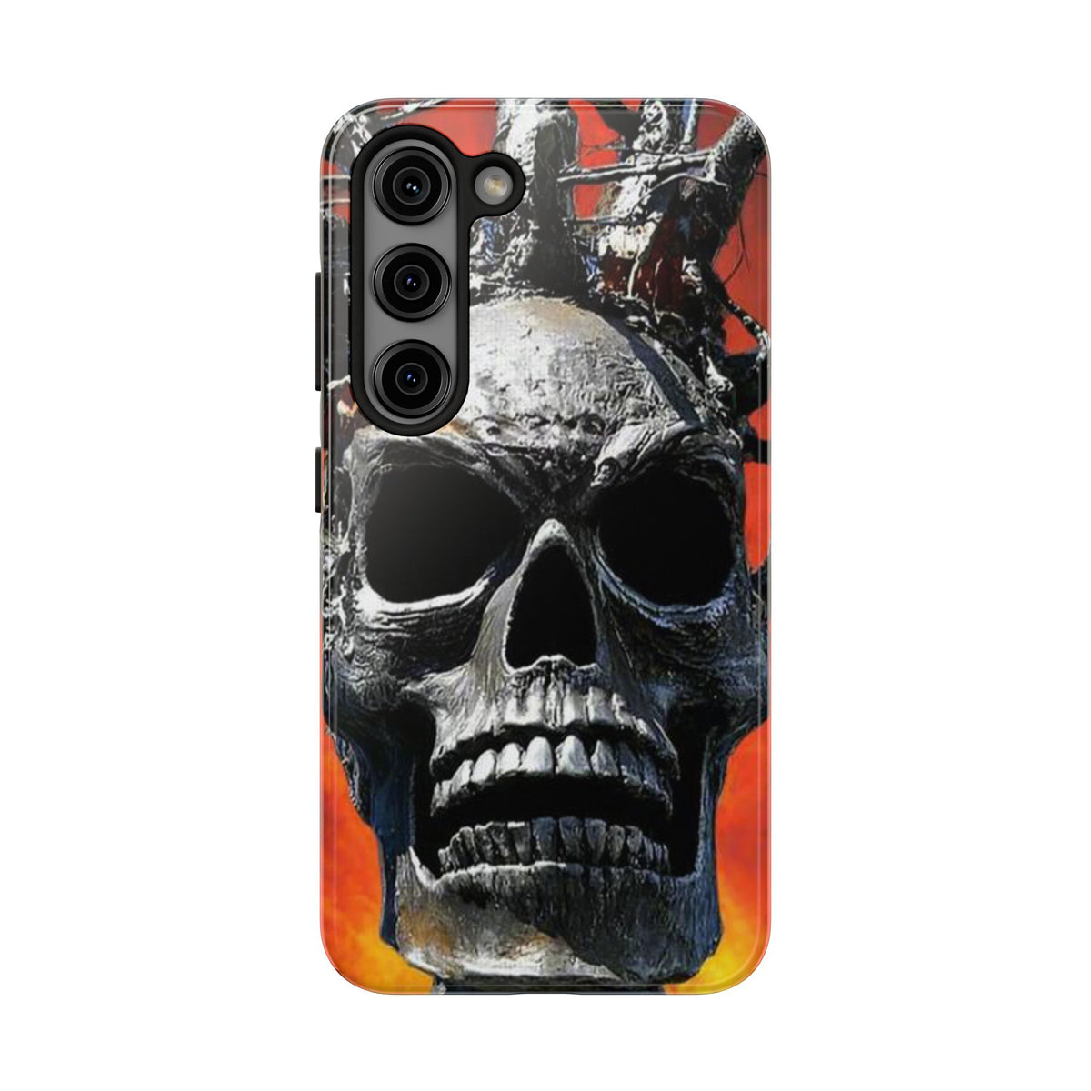 Skull Warrior Inferno Stare (v1) - Tough Phone Cases