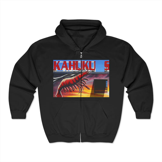 Awesome Kahuku - Unisex Full Zip Hooded Sweatshirt