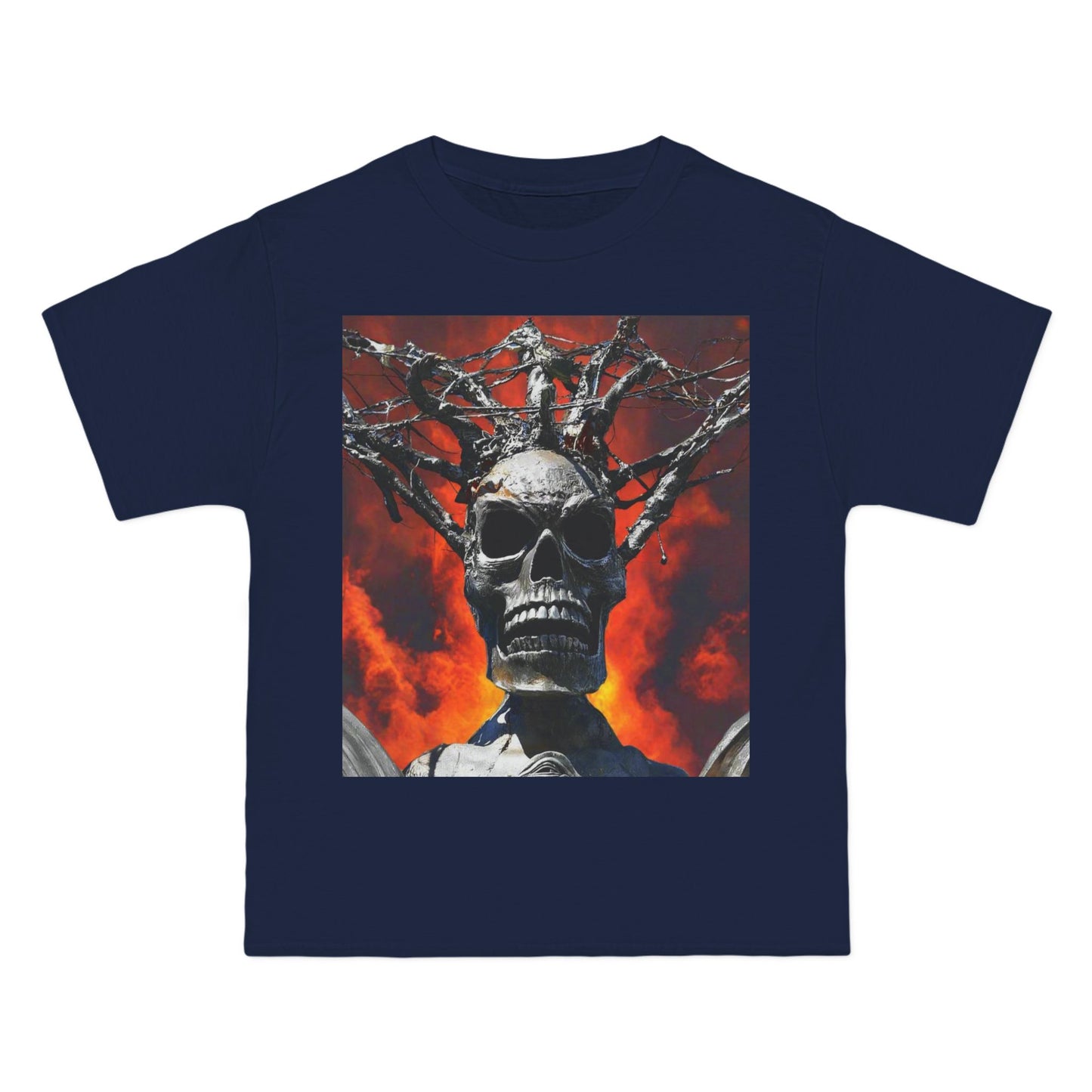 Skull Warrior Inferno Stare - Beefy-T®  Short-Sleeve T-Shirt