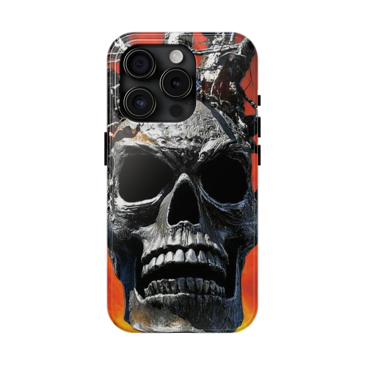 Skull Warrior Inferno Stare (v1) - Tough Phone Cases