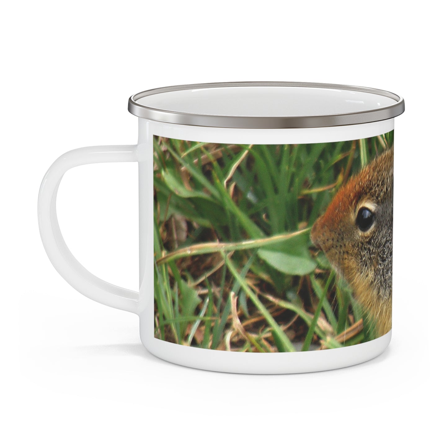 Inquisitive Stare - Enamel Camping Mug 12oz
