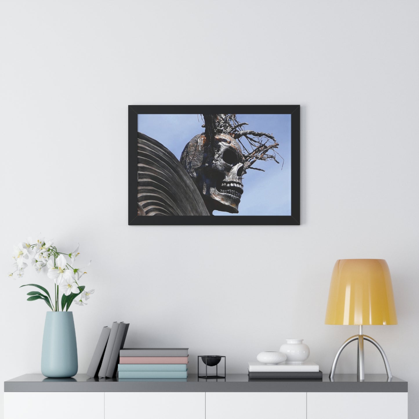 Skull Warrior - Framed Horizontal Poster