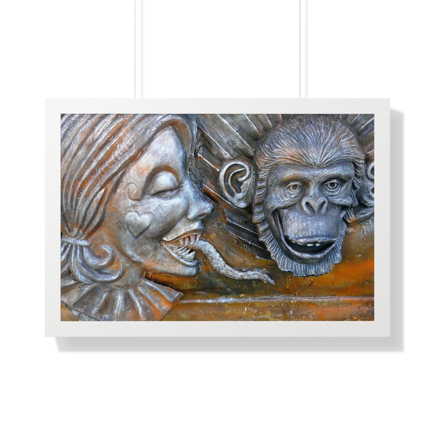 Snakily Speaking - Framed Horizontal Poster