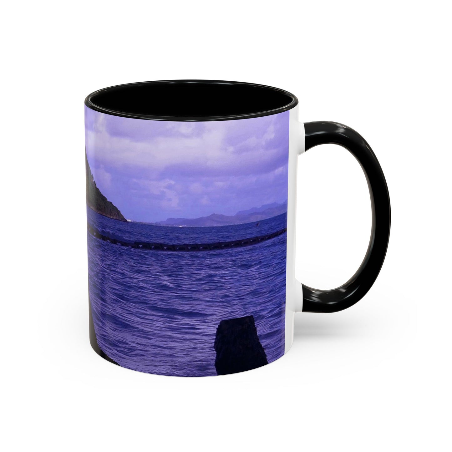 Wade To Chinaman's Hat - Accent Coffee Mug (11, 15oz)