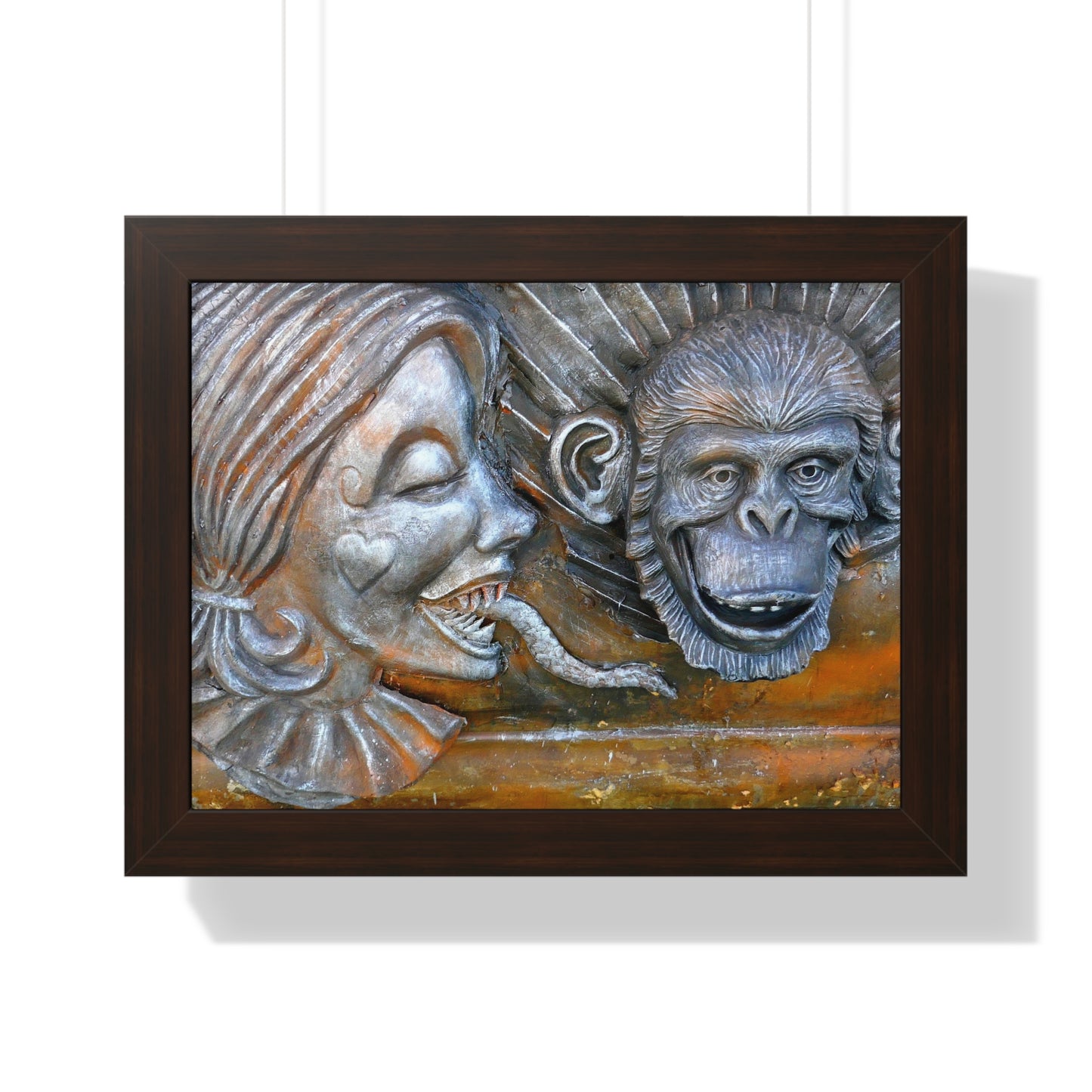 Snakily Speaking - Framed Horizontal Poster