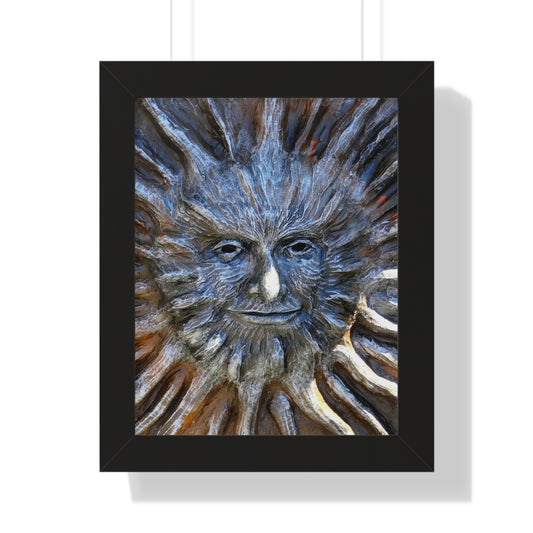 Sun God - Framed Vertical Poster