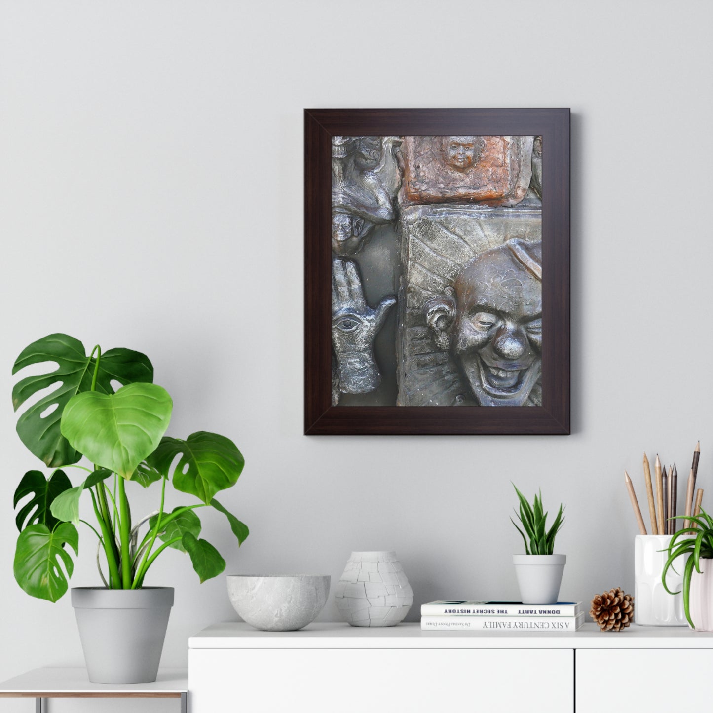 Cosmic Laughter - Framed Vertical Poster