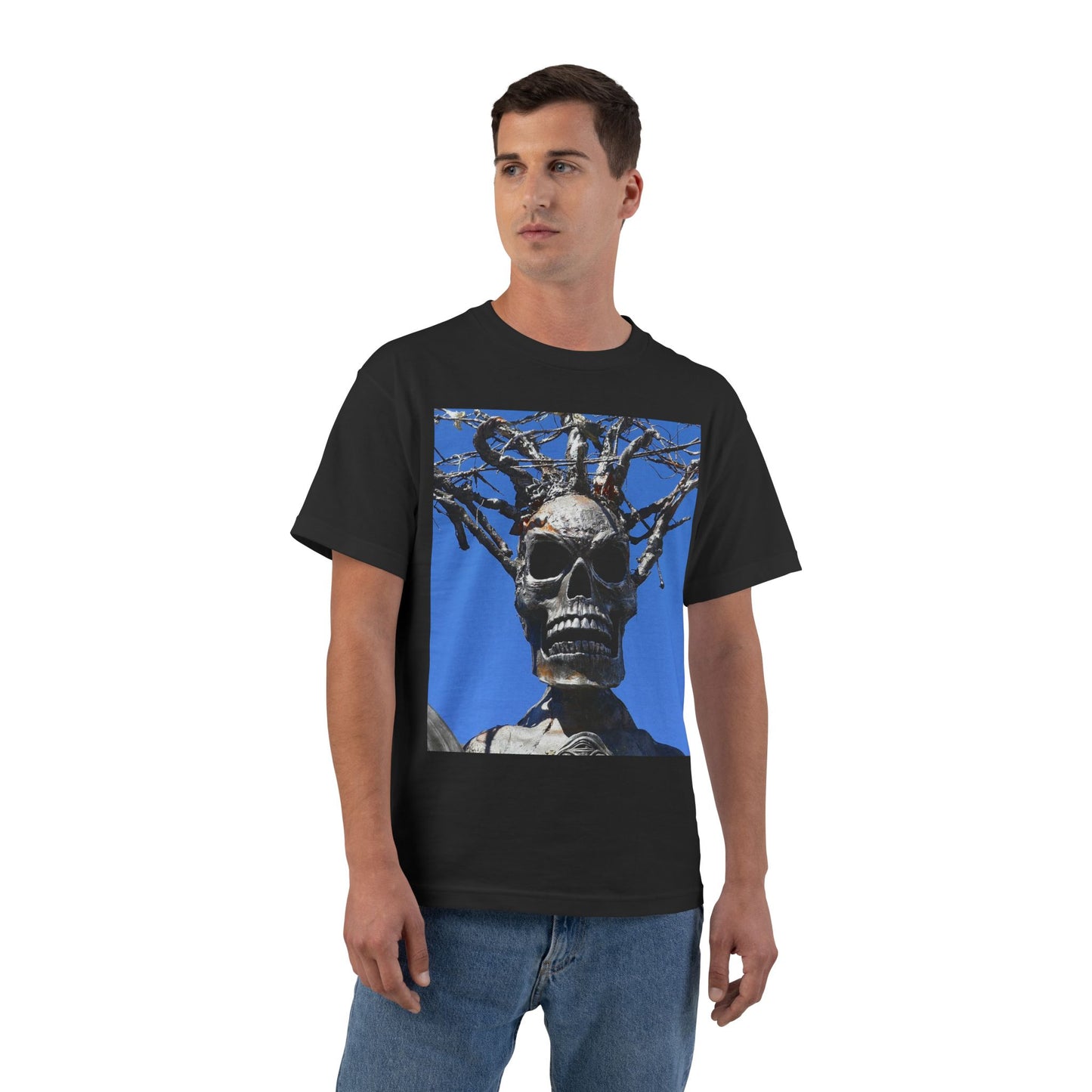 Skull Warrior Stare - Beefy-T  Short-Sleeve T-Shirt