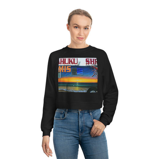 Fumis Aloha - Women's Cropped Fleece Pullover - Fry1Productions