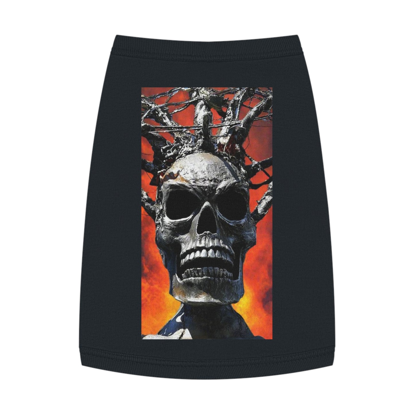 Skull Warrior Inferno Stare - Pet Tank Top