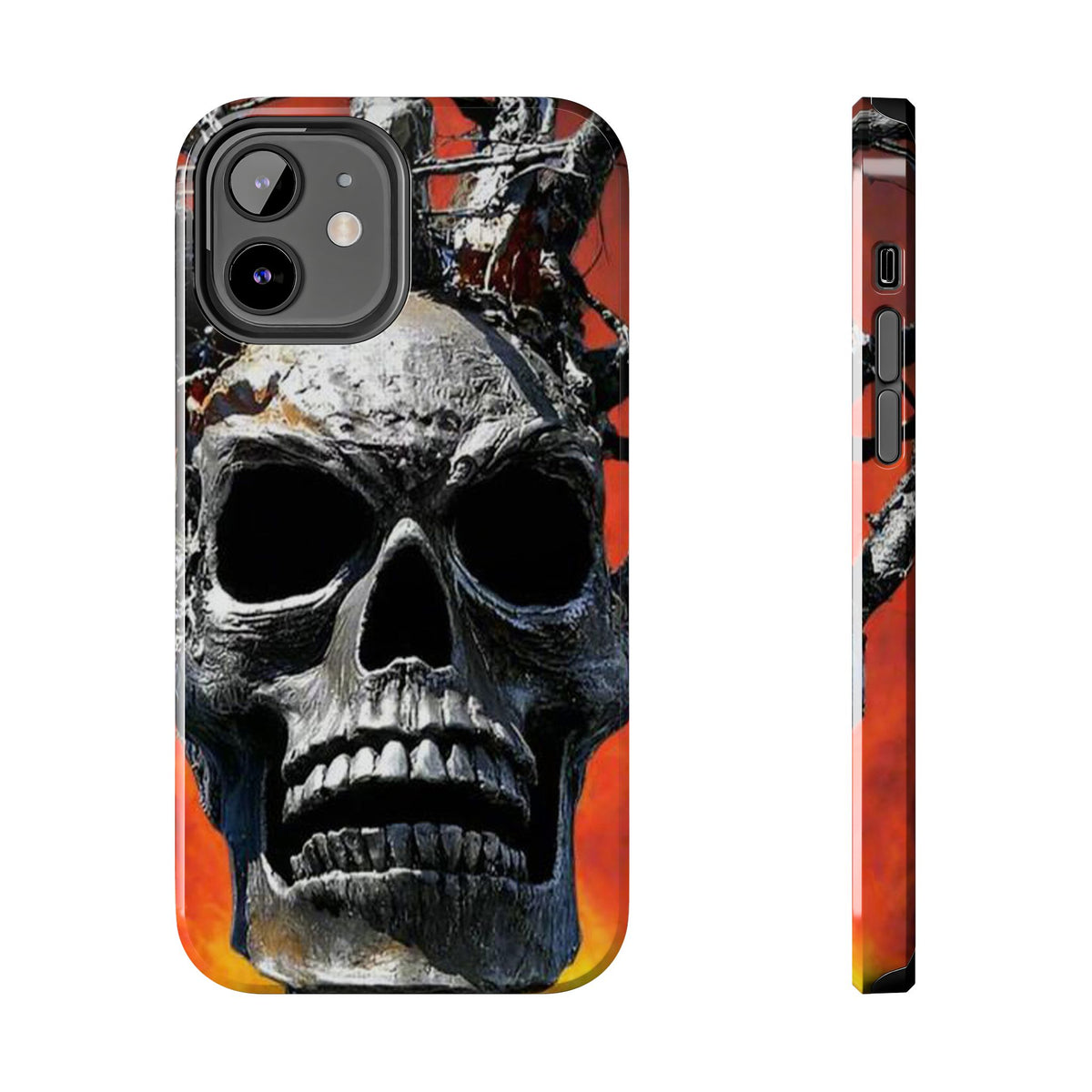 Skull Warrior Inferno Stare (v1) - Tough Phone Cases