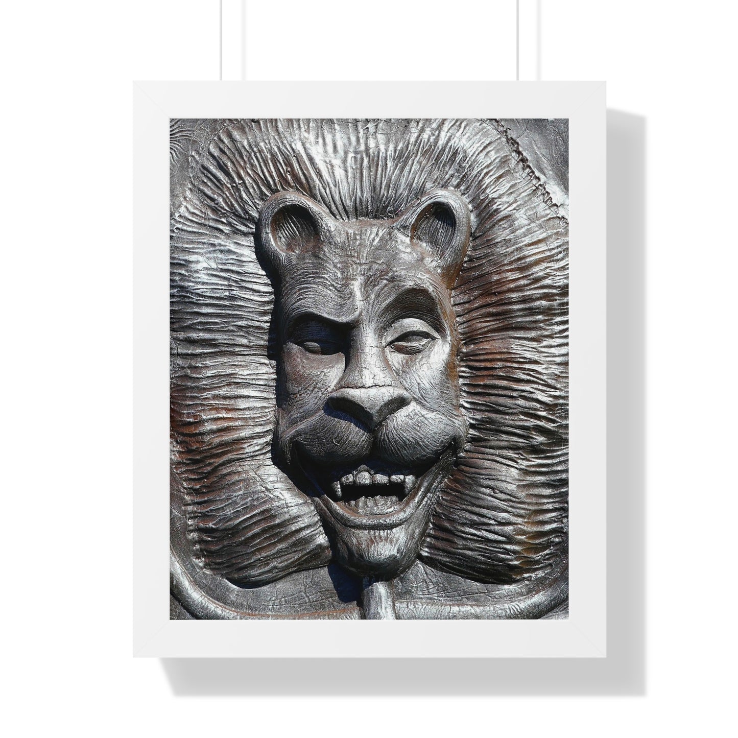 Lion's Friends Forever - Framed Vertical Poster