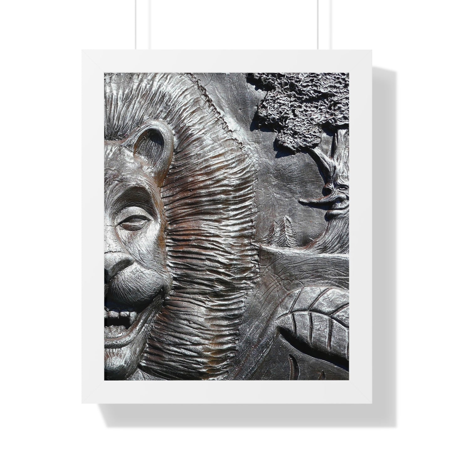 Lion's Friends Forever V3 - Framed Vertical Poster