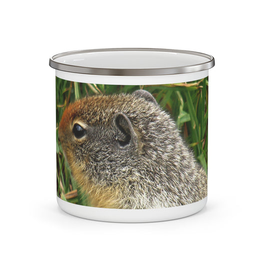 Inquisitive Stare - Enamel Camping Mug 12oz