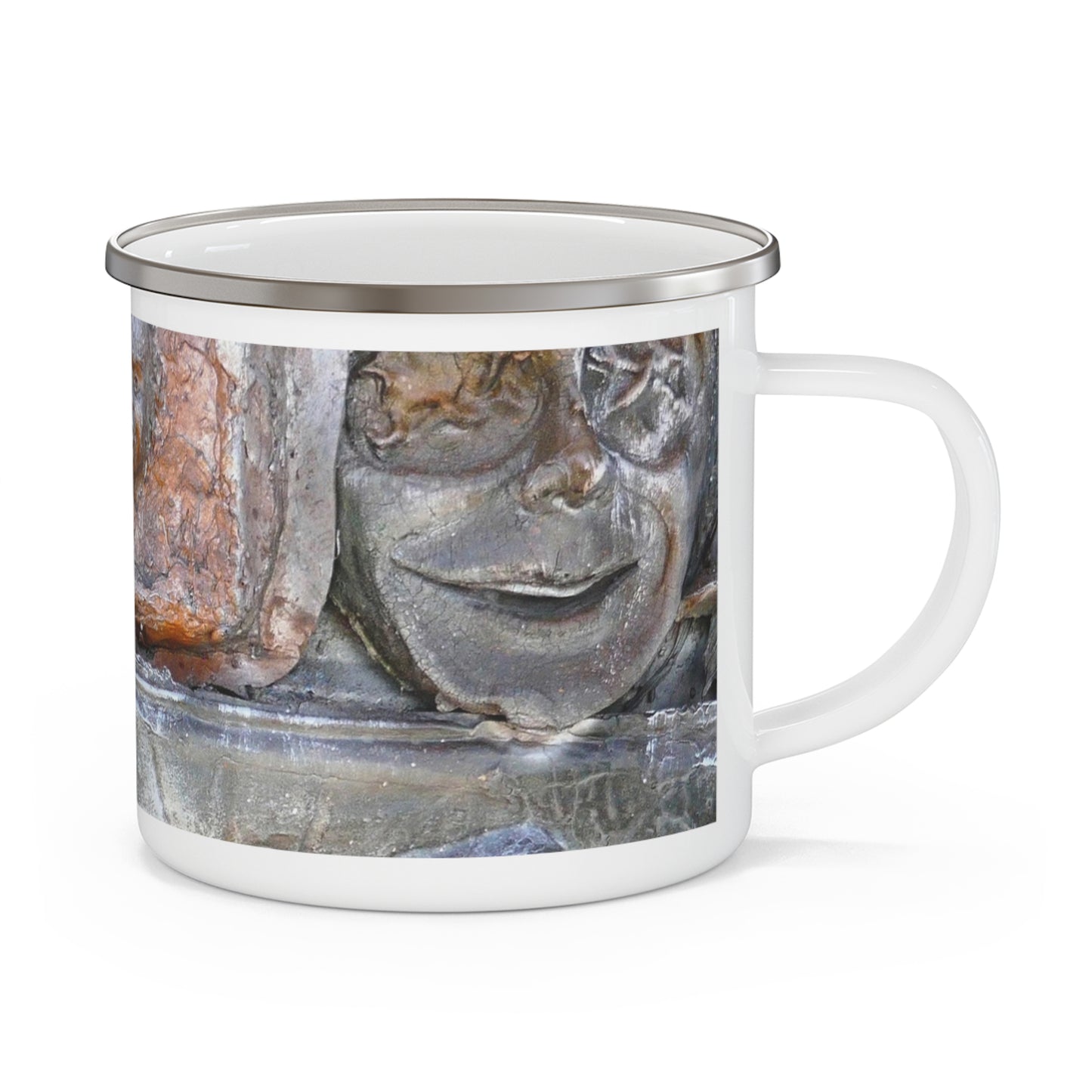 Cosmic Laughter V2 - Enamel Camping Mug 12oz