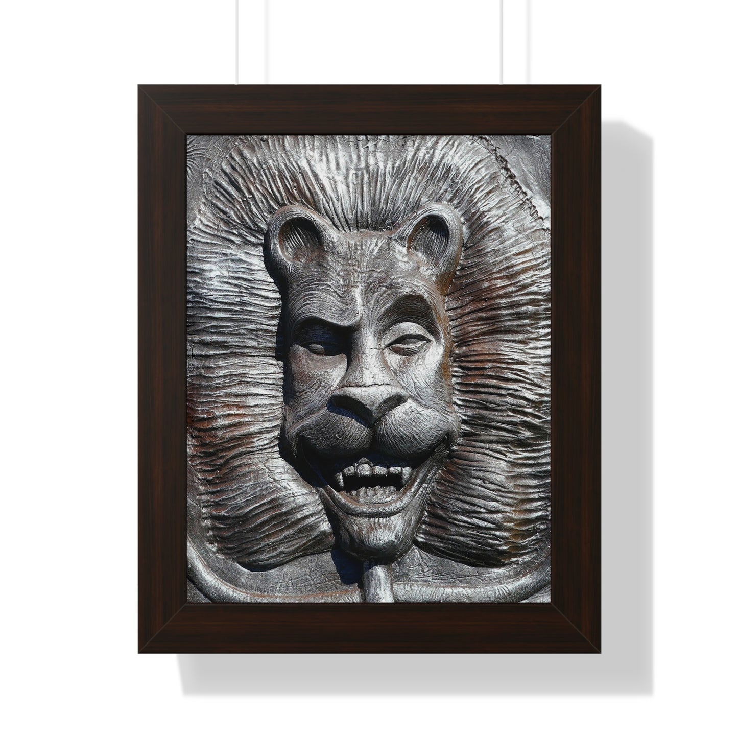 Lion's Friends Forever - Framed Vertical Poster