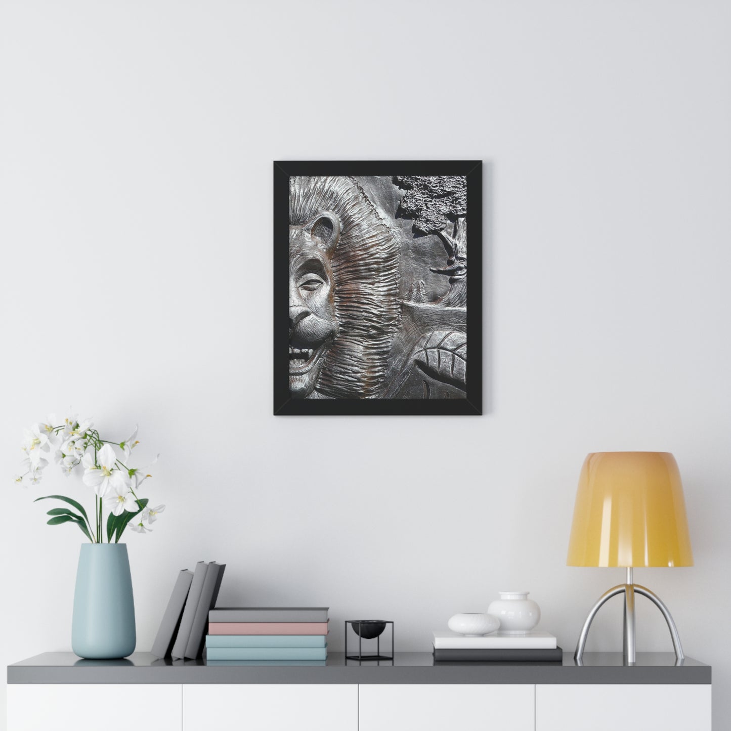 Lion's Friends Forever V3 - Framed Vertical Poster