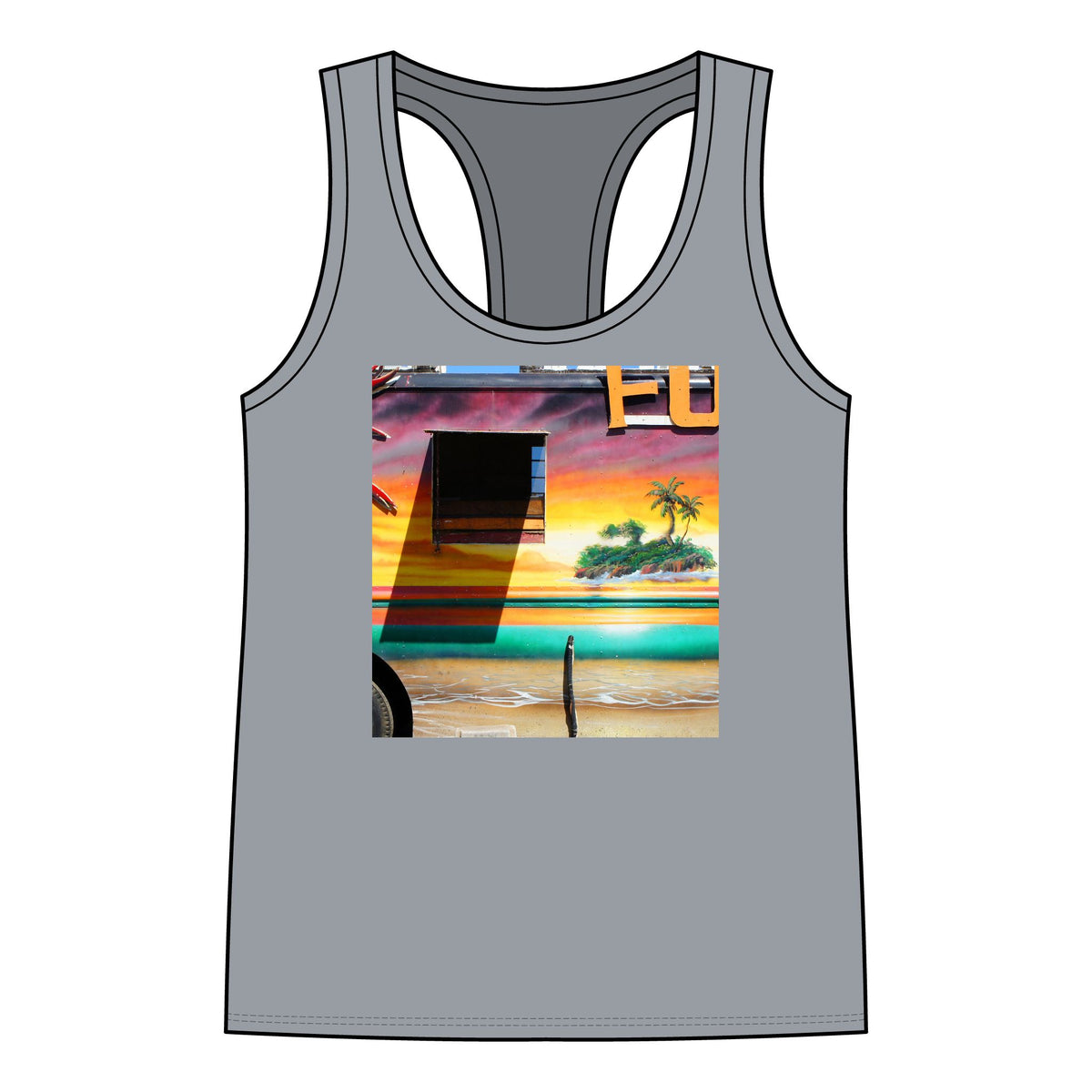 Island Love - Women's Jersey Racerback Tank