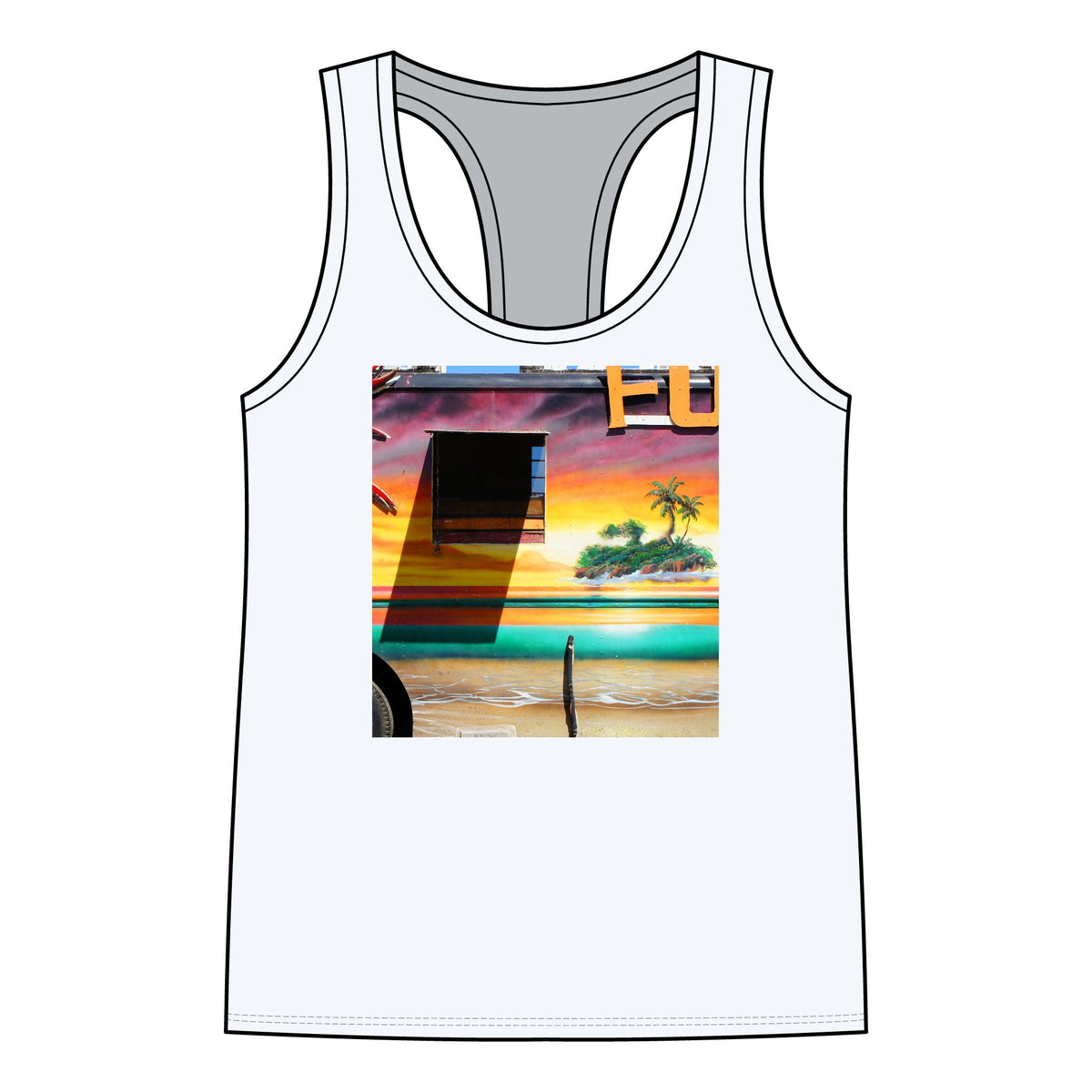 Island Love - Women's Jersey Racerback Tank