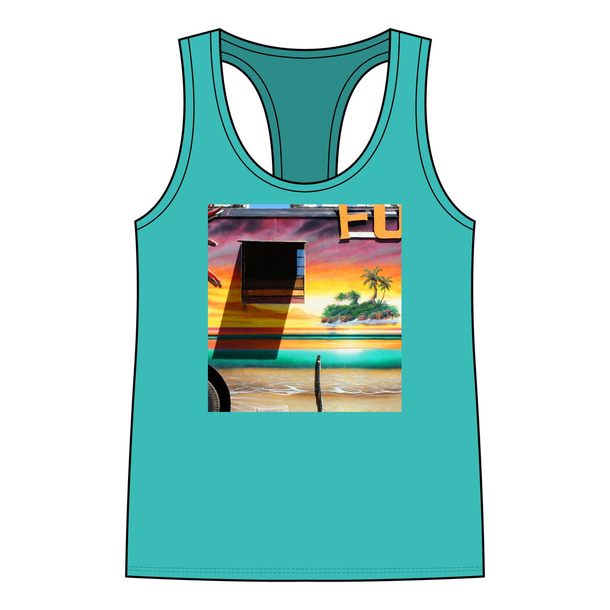 Island Love - Women's Jersey Racerback Tank