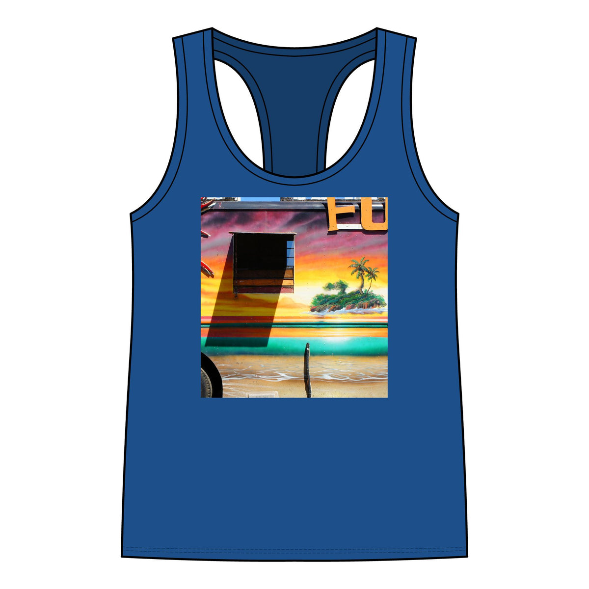 Island Love - Women's Jersey Racerback Tank