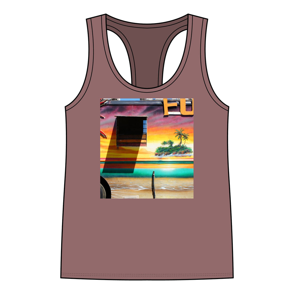 Island Love - Women's Jersey Racerback Tank