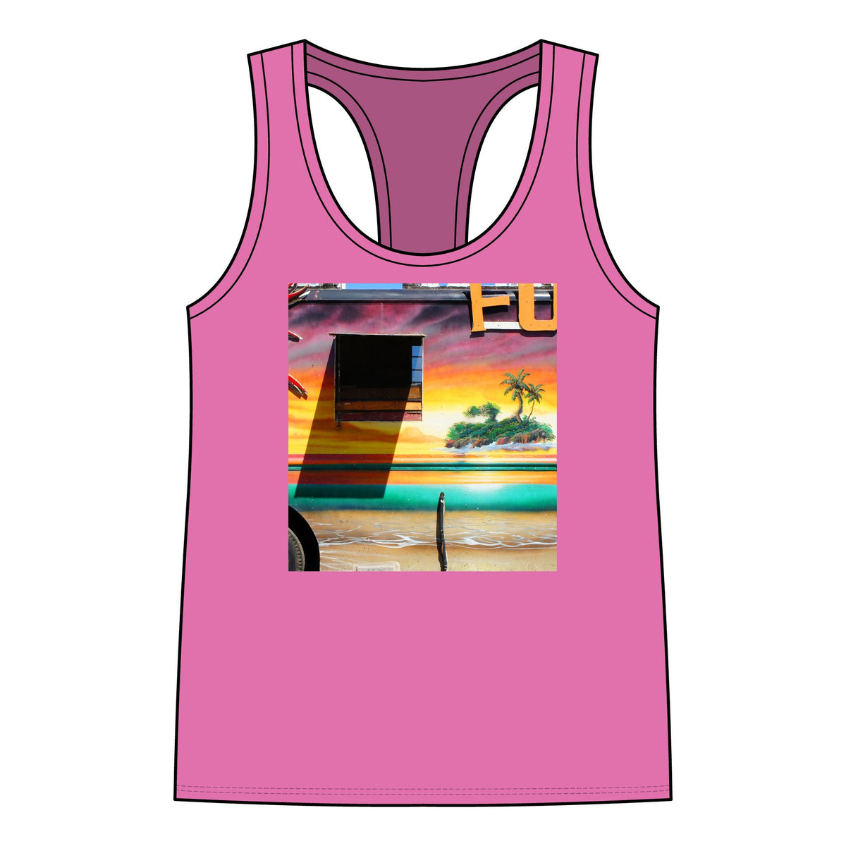 Island Love - Women's Jersey Racerback Tank