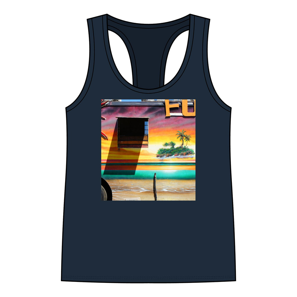 Island Love - Women's Jersey Racerback Tank