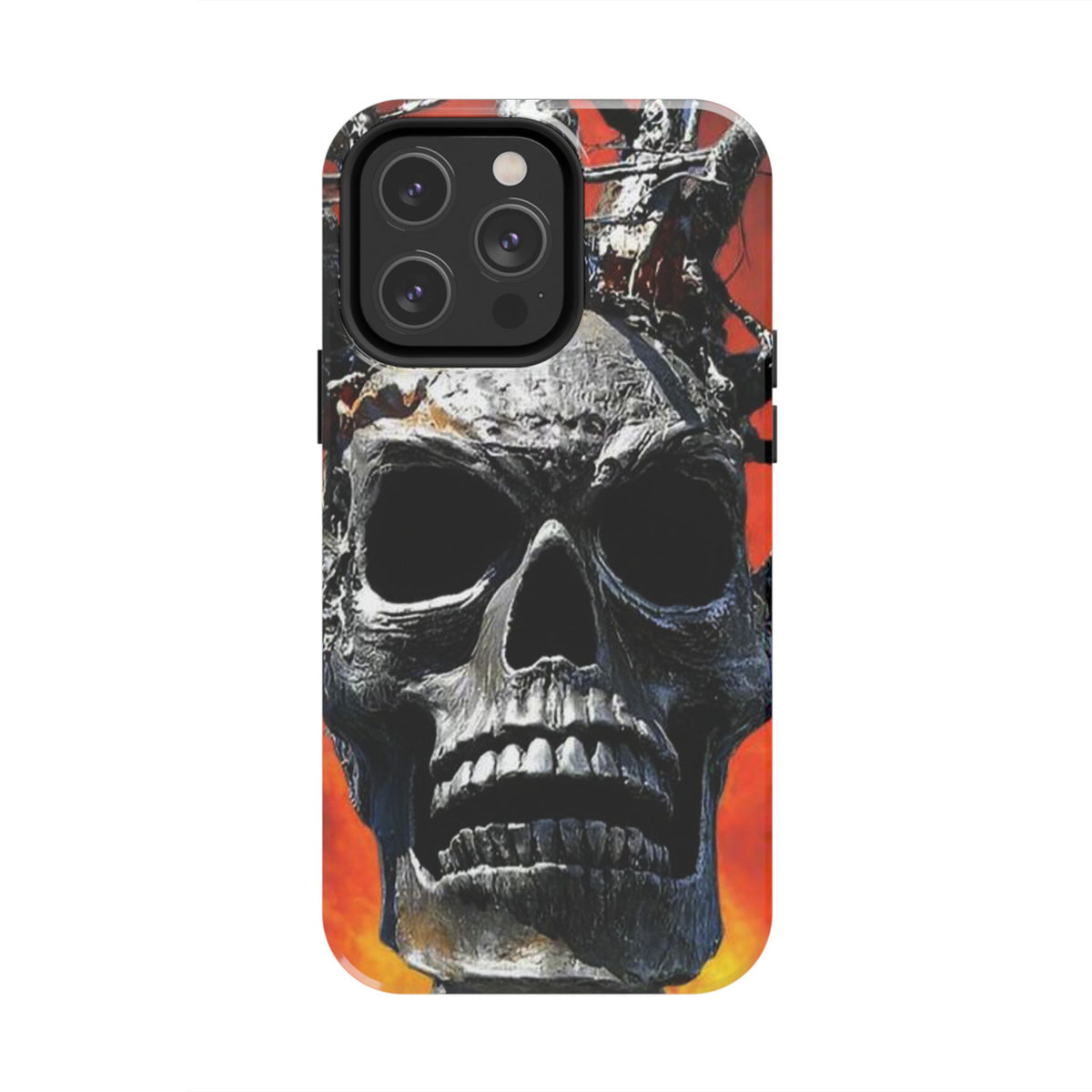 Skull Warrior Inferno Stare (v1) - Tough Phone Cases